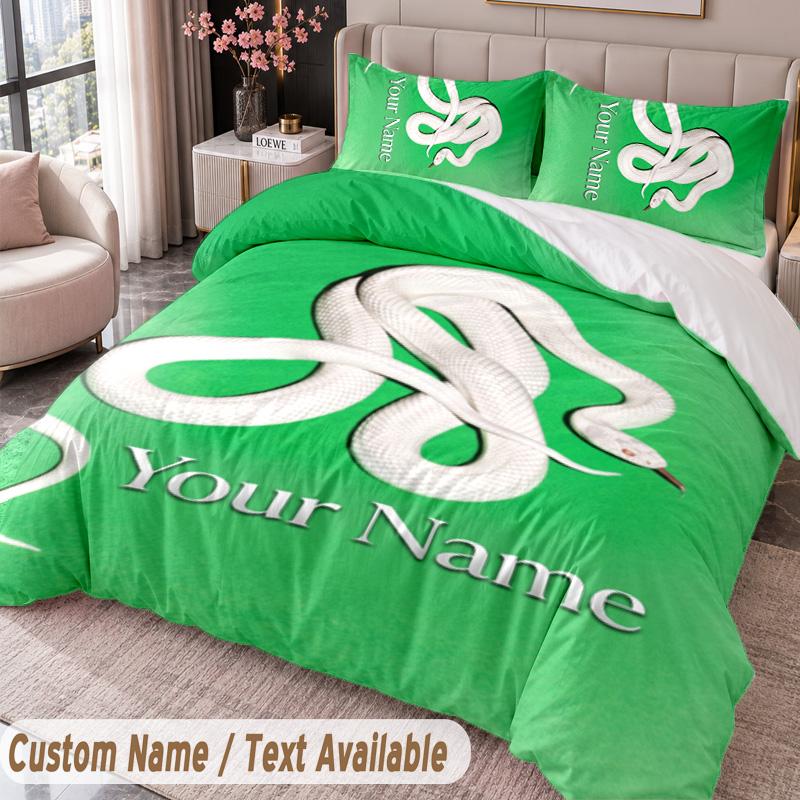 Custom Name Text 3Pcs Bedding Set Deftones Duvet Cover And Two Pillowcases