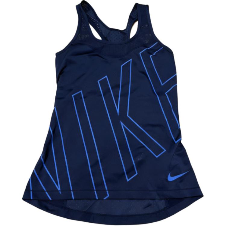 Nike Пуловер Спортивная Надпись Майка Без Рукавов Женские топы 803424-451