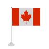 Drapeau - Canada - Mini Drapeau Ventouse - 20 X 30 Cm - Polyester - Impression Recto/Verso