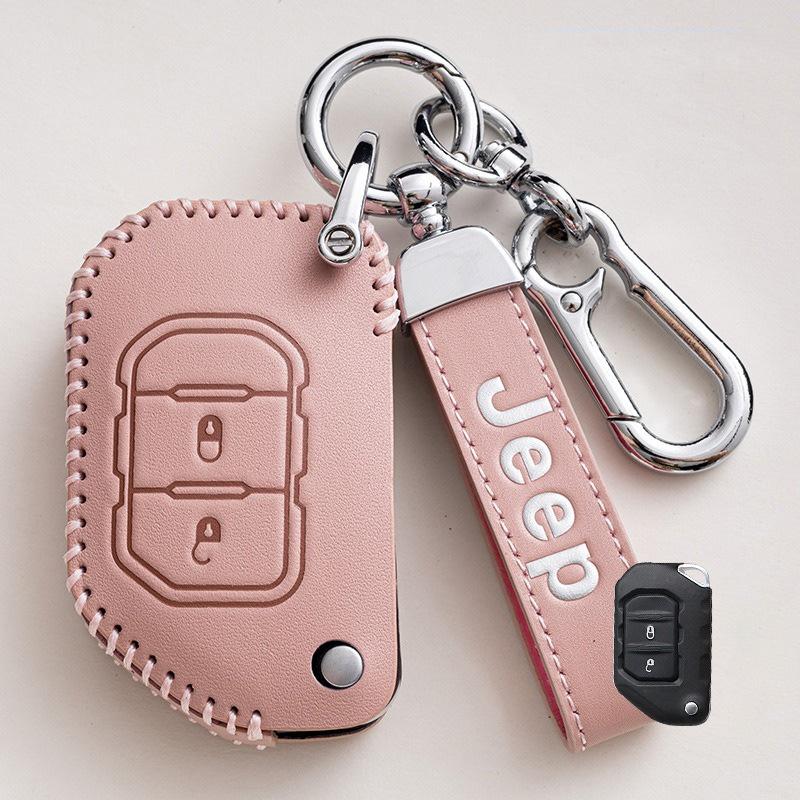 For Jeep Gladiator JT Sahara JLU Wrangler JL Rubicon 2018 2019 3/4 Button Car Remote Key Case Cap Cover Shell Accessories