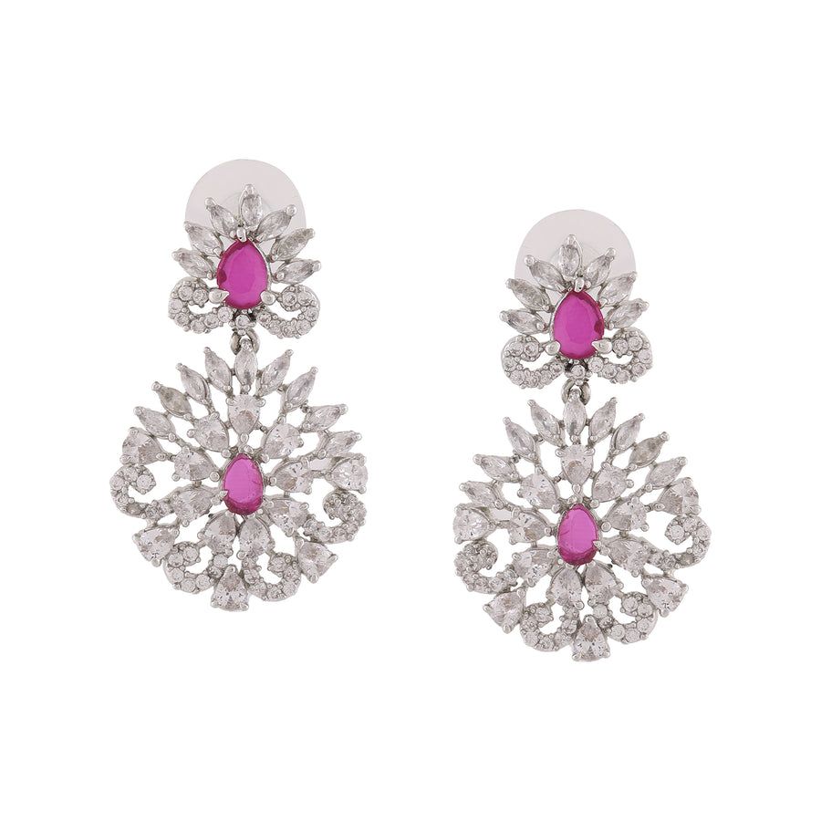 Комплект колье-чокера Estele с родиевым покрытием и зачарованным жемчугом CZ для женщин