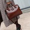 High Quality Casual Tote Bags Vintage Shoulder Large Capacity Women's Fashion Leather Bags