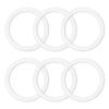 6-Piece Bialetti Moka Express Dama Gasket Seal Rings (6-Cup Capacity) - Spare Food-Grade Silicone Sealing Rings for Aluminum Stovetop/Coffee Maker Pot