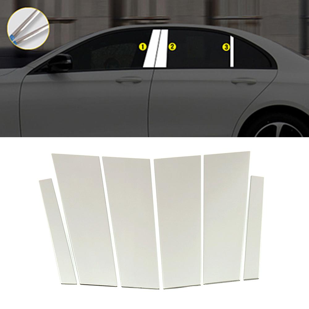 Для Mercedes Benz E Class W213 2016-2018 внешняя часть изменить окно BC стойка украшение с блестками отделка из нержавеющей стали