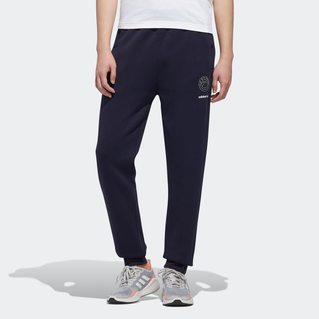 adidas Neo Дышащие Удобные Повседневные Полосатые Спортивные Длинные Брюки Мужские Брюки Легендарный Чернильно-Синий GJ8957