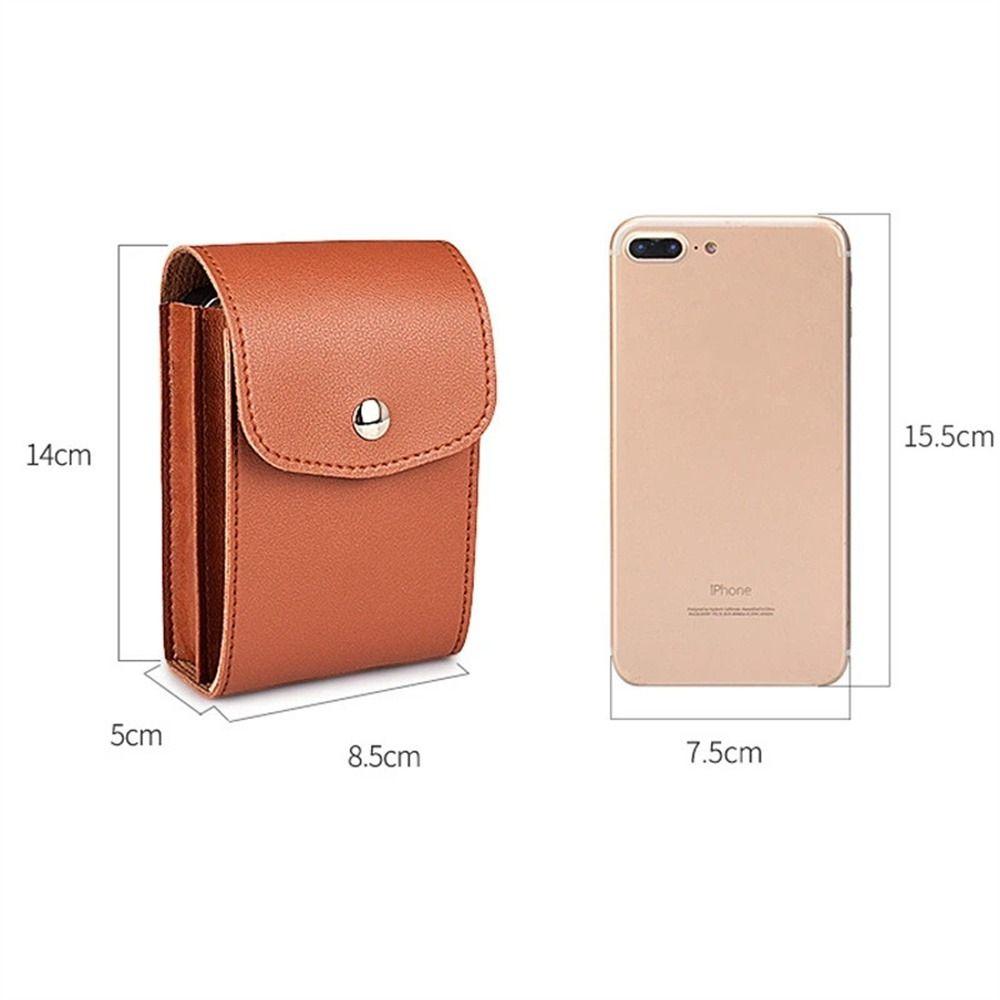 PU Leather Data Cable Bag Portable Mouse Storage Bag Digital Storage Bag U-Disk
