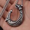 Vintage Men's Fish Hook Pendant Popular Charm Stainless Steel Viking Necklaces for Women Punk Hip Hop Party Jewelry Accessories