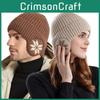 Knitted Winter Hat For Men And Women With Lining And Windproof Ear Coverage