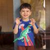 New Summer Collection: Boys’ Short-sleeved T-shirts – Stylish Dinosaur Print Children’s Crew-neck T-shirts