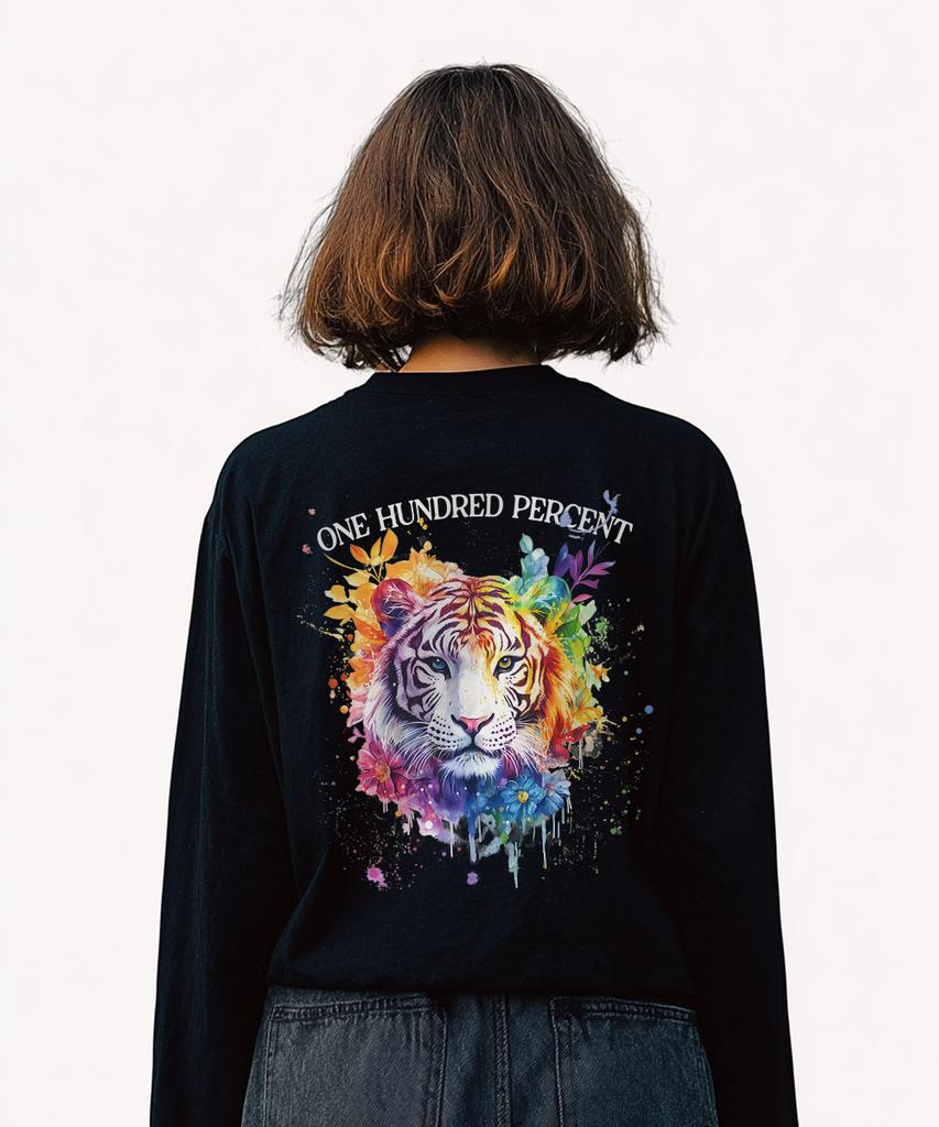 OHP Ohpxharmonia Colorful Tiger Basic Long Sleeve T-Shirt