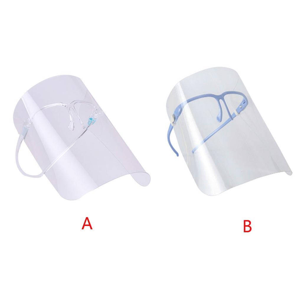 Защитный рабочий экран с прозрачным козырьком во весь экран и очками