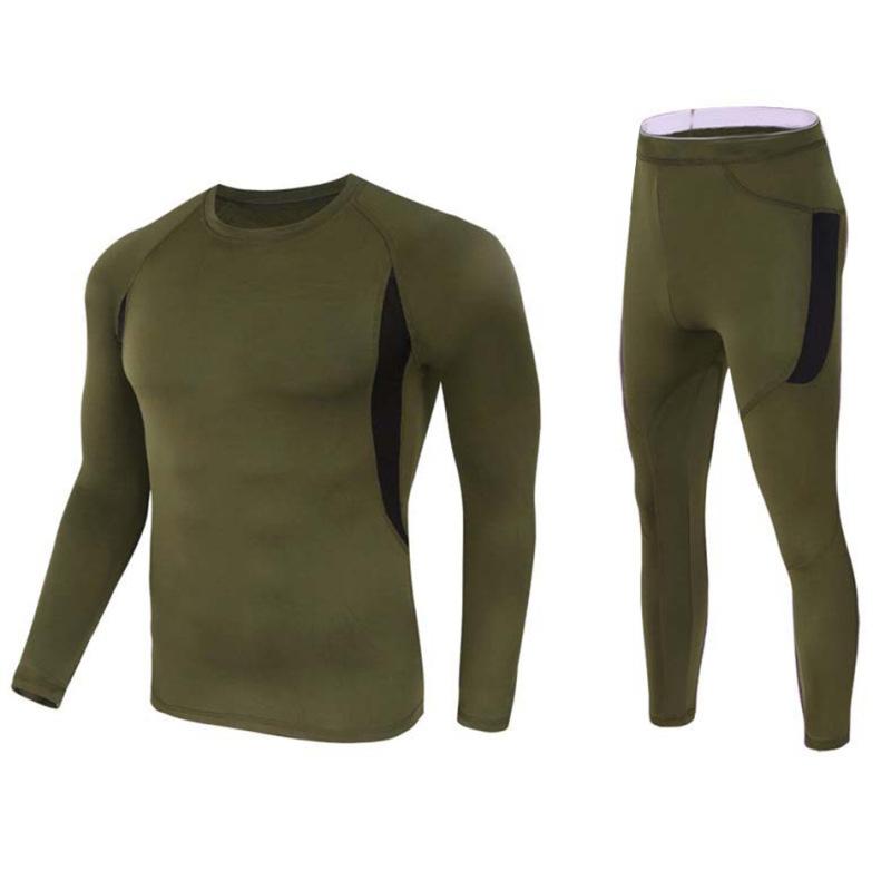 Outdoor Sports Thermal Underwear Set Of Fall Pants Padded Fall Clothing