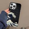 Японские волны Чехол для телефона Для IPhone 17 16 15 14 13 12 11 Pro MAX Матовый противоударный задний Противопадение Матовый чехол