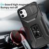 KEYSION Shockproof Case for iPhone 11 Pro Max Slide Camera Lens Protection Ring Stand Phone Back Cover for iPhone XS Max X XR