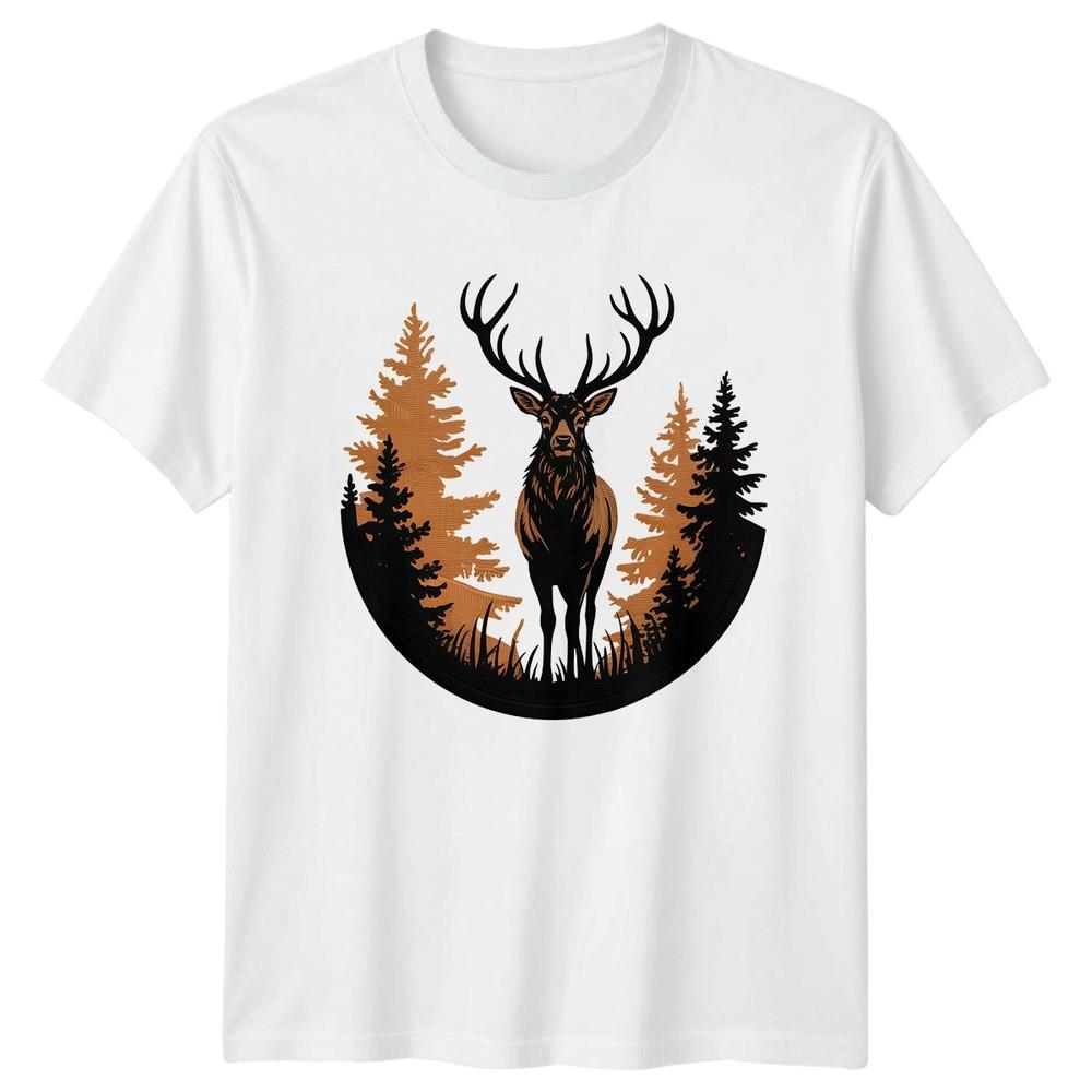 Majestic Stag In Wilderness Forest Unisexs TShirt Deer Wildlife