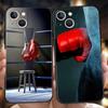 Чехол для телефона в виде боксерских перчаток для iPhone 16 15 14 13 12 Pro Max 11 Pro Max 7 8 Plus XS XR Ударопрочный Силиконовый Мягкий Чехол Capas Сумки