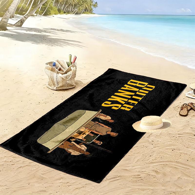 Outer Banks Print Beach Towel, Large Soft Quick Dry Towel for Beach Camping Swimming