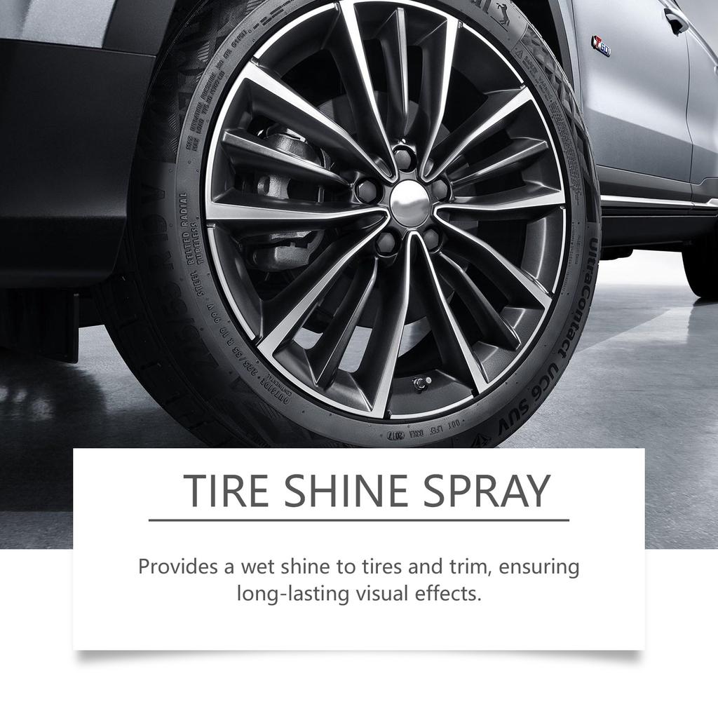 RAYHONG Tire Shine Spray Wheel Tire Shine Care Cleaning Polishing Coating Liquid Coating Agent