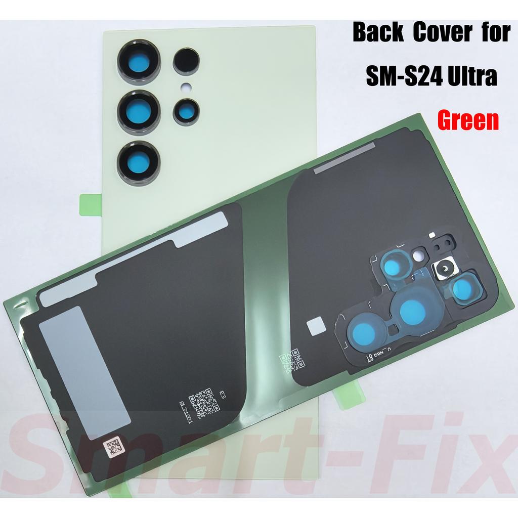 (новый)Задняя крышка аккумулятора OEM для SM-S24 Ultra 24ULTRA S24U 5G Стеклянная задняя крышка аккумулятора Задний корпус Задняя крышка