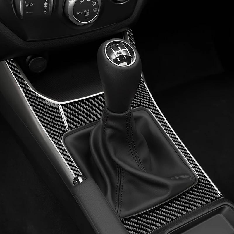 Настоящая мягкая наклейка из углеродного волокна для Subaru Impreza 2009 2010 2011 Автомобиль с ручной коробкой передач Панель консоли рычага переключения передач Аксессуары для интерьера.