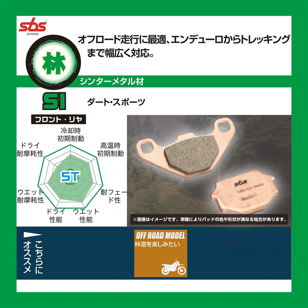 KITACO SBS Brake Pad 777SI Sinter Metal CRF150 CRF150R Braking Caliper Etc. 777-0777070