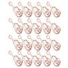 20pcs Shaped Paper Clips Metal Material Guitar Shape Rose Gold Light Portable Cute Office Clips for