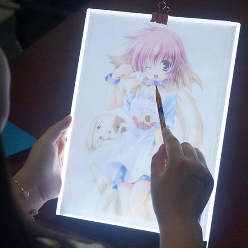 A5 Led Art Трафаретная доска Световой короб Usb Трассировка Стол для рисования Регулируемая подушка