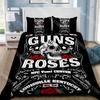 Модный комплект постельного белья G-Guns N R-Roses для односпальной, полуторной, двуспальной, queen, king-size кровати. Комплекты с пододеяльником и простыней для детской спальни.