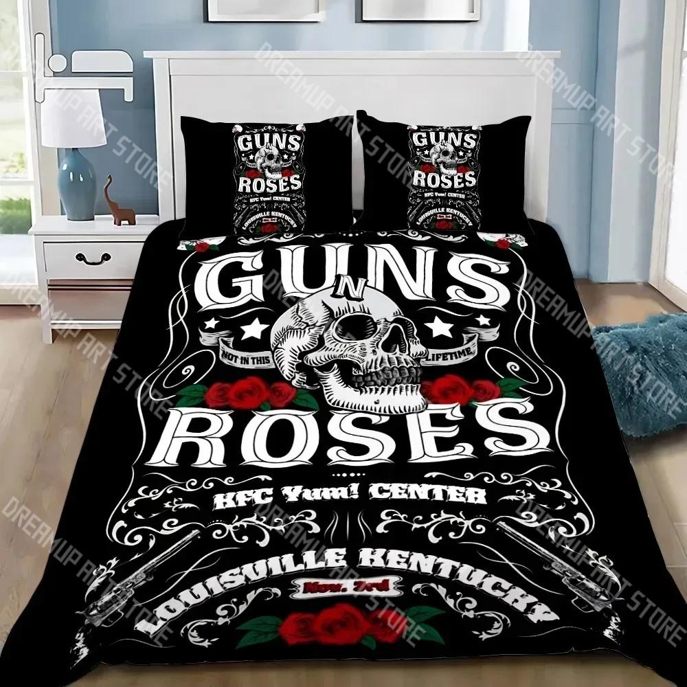Модный комплект постельного белья G-Guns N R-Roses для односпальной, полуторной, двуспальной, queen, king-size кровати. Комплекты с пододеяльником и простыней для детской спальни.