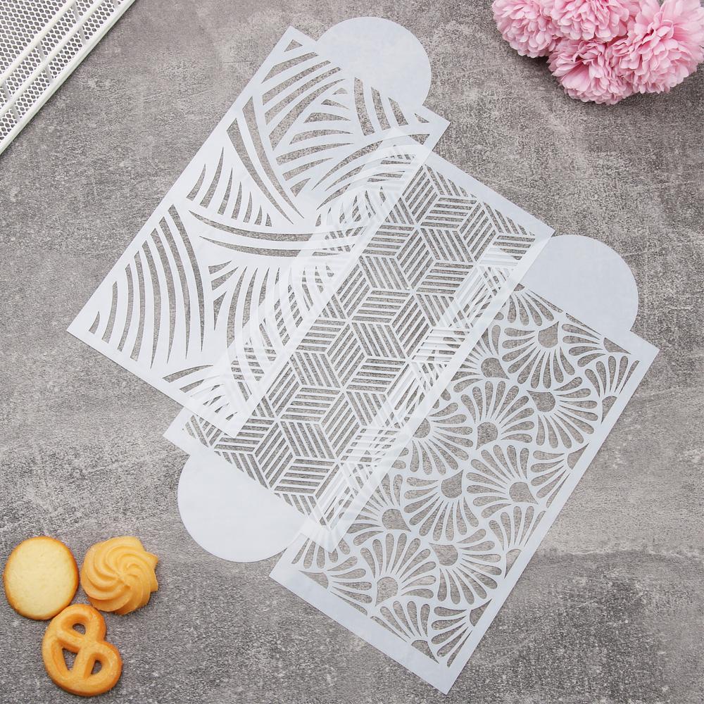 Decorating Tools Lace Border Cake Stencil Fondant Printing Baking Templates Sugar Sieve Mold