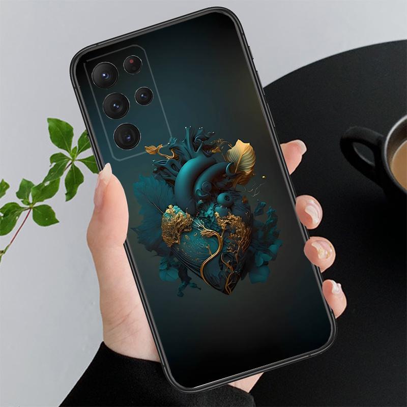 Heart Flower Art Phone Case For Samsung A52S A21S A33 A23 A13 A14 A32 A52 A53 A54 A51 A71 A15