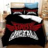 Постельное белье BABYMETAL Rock Band Напечатанный постельный комплект с наволочкой Пододеяльник для кровати Мягкое Королевский размер Кинг-сайз Постельное белье Дом