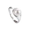 925 Sterling Silver Rings for Women Men Couple Minimalist Handmade Simple Pearl Ring Party Jewelry Gift Prevent Allergy