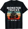 Vintage Monster Truck Are My Jam Retro Sunset Cool Engines T-Shirt