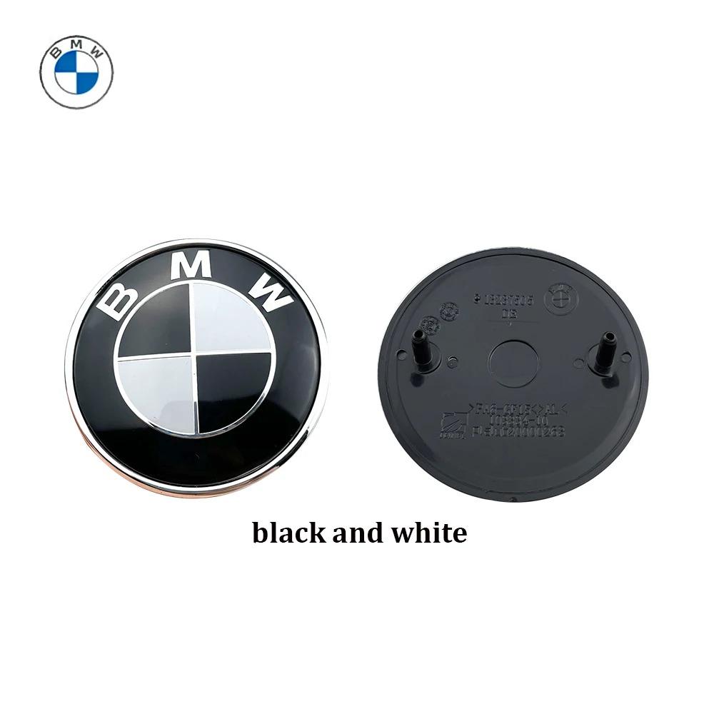 BMW Car 2pcs 82MM 74MM Car Front Hood Rear Trunk Badge Emblem for E46 E90 E60 F10 F11 F20 F30 F34 F01 G20 G21 G31 X1 X3 X5 X7 CD0
