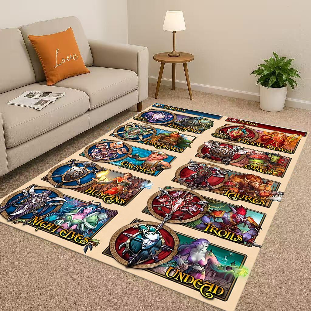 3D WOW World of Warcraft Игра Охотник на демонов Артас Гостиная Нескользящий Ковер для Спальни Игровой Комнаты Дивана, Домашний Коврик