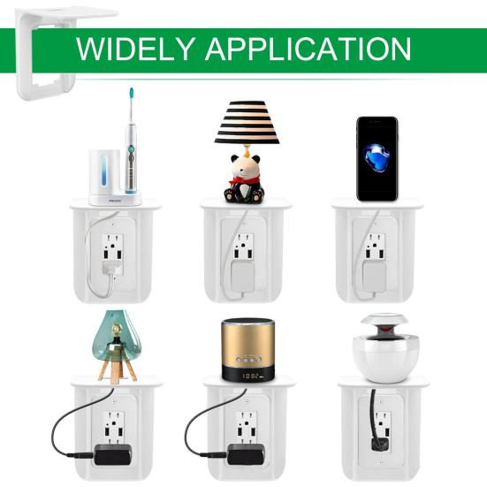 Yousheng настенная розетка полка для дома спальня кухня настенное крепление сотовый телефон динамик электрическая зубная щетка ночник органайзер стеллаж для хранения