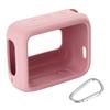 Silicone Case Cover For JBL Go 4 Speaker Travel Carrying Case with Carabiner Speaker Skin Sleeve Anti-Scratch Protective Cover