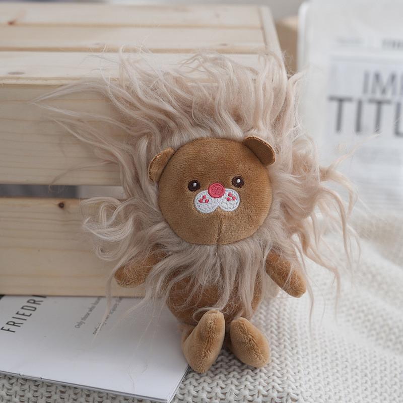 Adorable Lion Plush Toy Creative Cute Animal Stuffed Doll Soft Pillow For Children