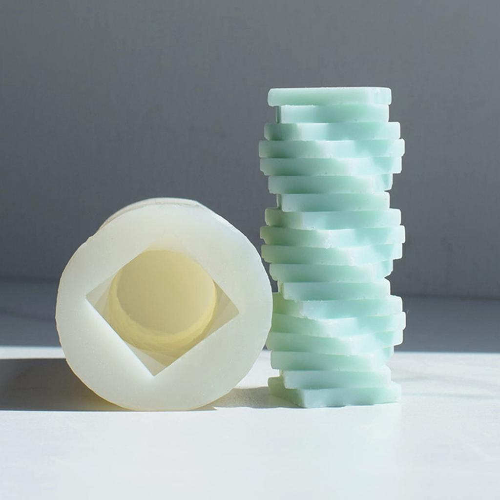 Формы для свечей цилиндрической формы Силиконовая форма для изготовления свечей Многоразовая форма для свечей из смолы Формы для литья смолы Силиконовая форма своими руками