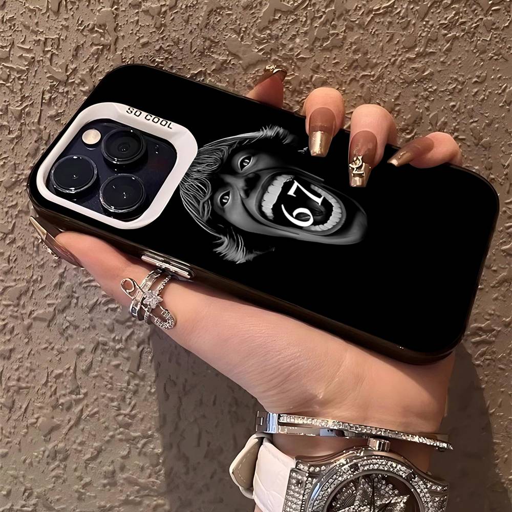 67 Six Seven Phone Cases For IPhone 17 16 15 14 13 12 11 Plus Pro Max Pro Color Matte Cover