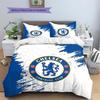 Chelsea F Pattern Bedding,Quilt Set Quilt Cover Pillowcase Home Birthday Gift(1 * duvet cover + 2 * pillowcase, without core)