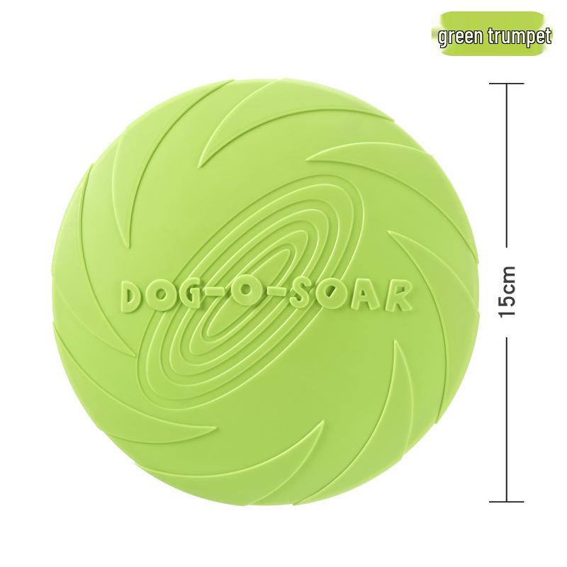 DOG-O-SOAR Bite-Resistant Floating Silicone Dog Frisbee Toy