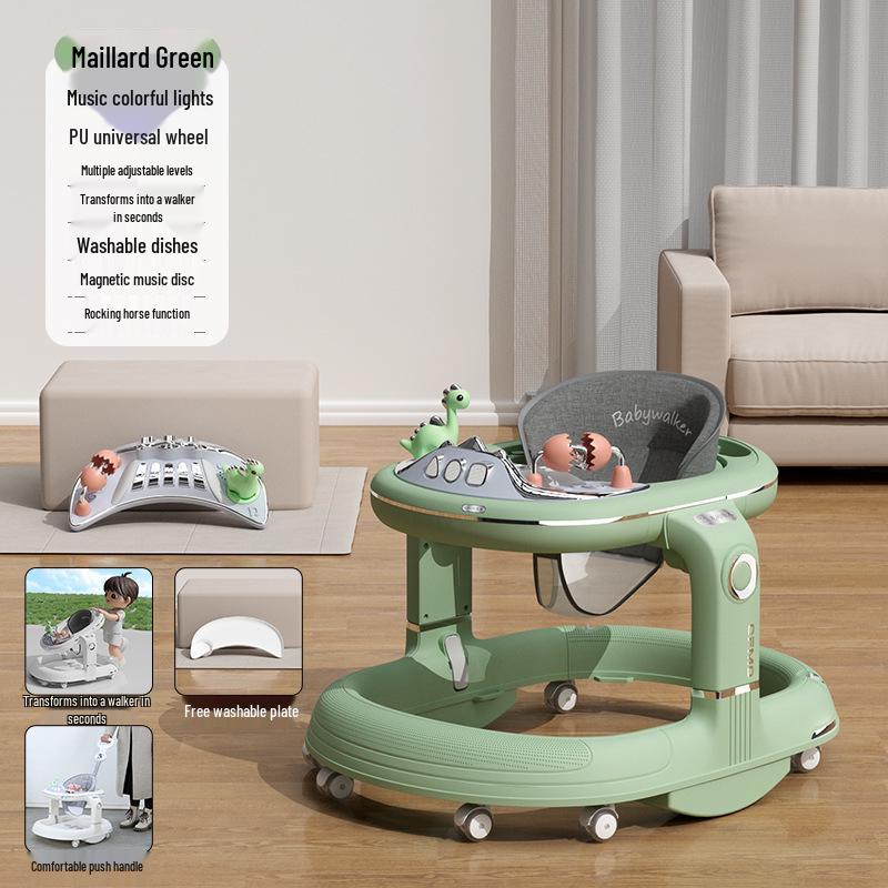 Многофункциональные детские ходунки: Защита от опрокидывания, Предотвращение О-образных ног, Обучение с помощью толкания для мальчиков и девочек