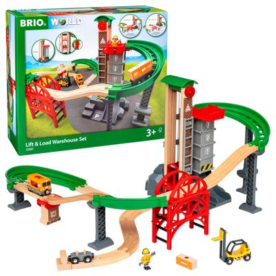 BRIO WORLD Складской набор рельсов Возрастная игрушка деревянная 33887 3+ (Поезд Железнодорожный)