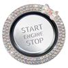 Кольцо-декор со стразами для кнопки старт-стоп двигателя автомобиля, Кольцо для кнопки пуска автомобиля, Кнопка пуска