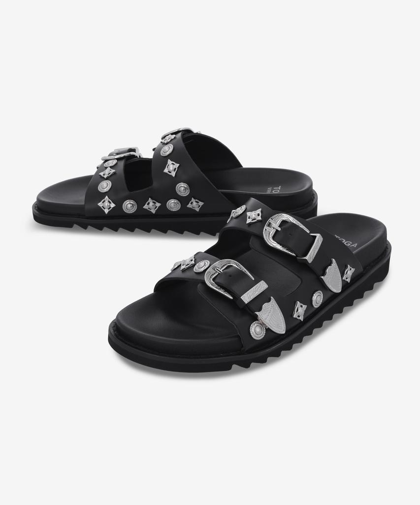 Toga [Toga Virilis] Buckle Slide - Black / Aj830Black