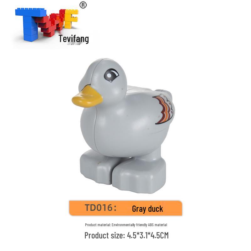 Крупные строительные блоки из частиц: Совместимые Игрушки для Обучения Животным Фермы Прерии Океана для Детей