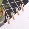 50/100pcs Reusable Photo Clips Mini Wooden Clamp Clothespin  for Hanging Pictures Paper DIY Crafts