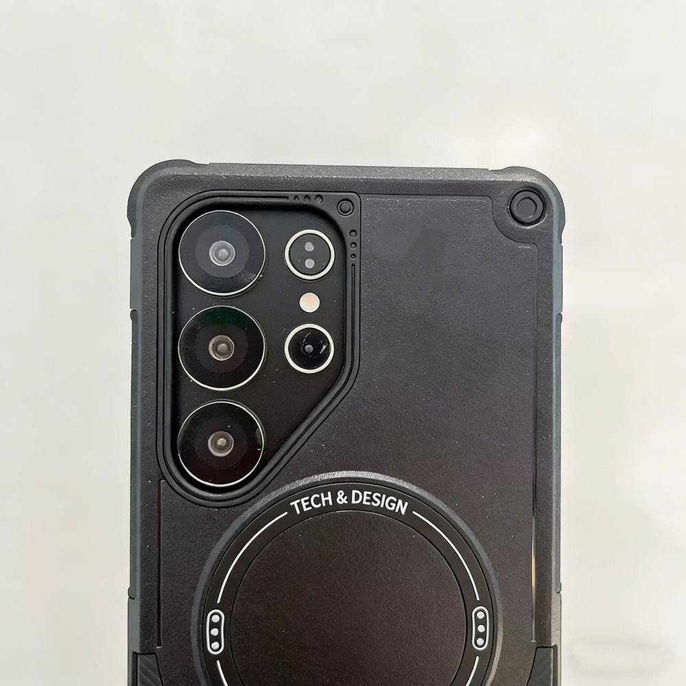 Магнитный складной держатель Бронированный матовый чехол Для Samsung S26 S25 S24 FE Ultra Plus FE A57 A37 A56 A55 A54 A36 A35 A16 A06 A17 A07 Чехол